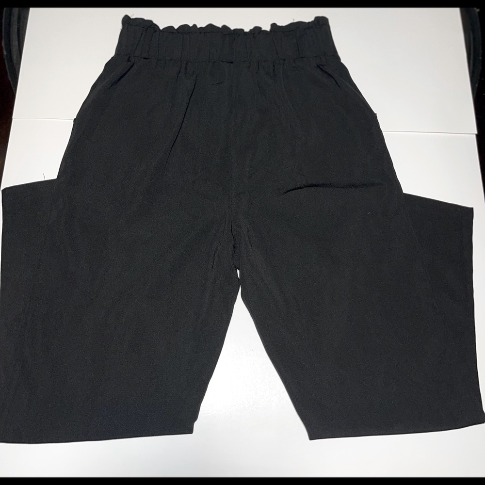 Windsor high waisted black plants with waist belt/tie